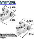 Heavy Duty Car And Marine Battery Terminal Connector Kit With Pure Copper Clamps dimensions showing 1.42in and 1.99in sizes.