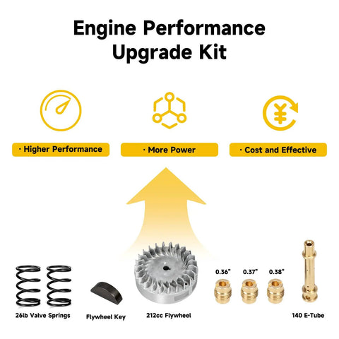Beefed-Up Aluminum Flywheel 10K RPM For Predator 212CC 196CC 224CC Non Hemi Ghost Engines upgrade kit with components