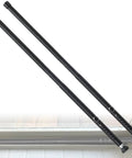 Two In One Sliding Door Security Bar Adjustable From 16 To 51 Inches Two Pack Heavy Duty Interior Window And Patio Door Security Rod Black