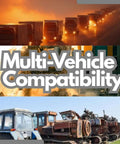Heavy-Duty Moly EP Grease For Bearings And Joints, Long-Lasting Load Protection shown with various vehicles and machinery