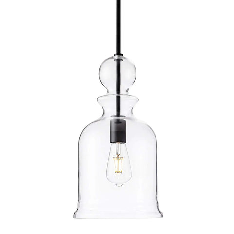 Bottle Glass Pendant Light With Dope Industrial Vintage Vibe Large Black Farmhouse Ceiling Fixture Adjustable Hanging Lamp For Kitchen Island Bar Dining Room Sink Coffee Counter