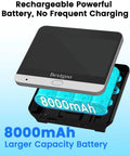 2K Video Peephole Doorbell Camera With 4.3 Inch Color Monitor 8000mAh Battery showcasing battery capacity