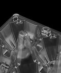 Close-up of corner detail on Clear 12 Grid Egg Cartons 50 Pack Bulk For Family Farm Or Market Use Each Holds One Dozen Eggs