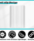 5 Pack 1/2 Inch PVC Double Female Threaded Coupling Sprinkler Pipe Fitting Set For Garden Drip Irrigation, single coupler detail