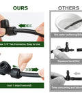 Forty Six Piece One Quarter Inch All In One Drip Irrigation Fitting Kit With Easy Install Quick Connect Push To Fit Fittings comparison