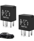 Close-up view of Beefy 12V Five Pin Car Fuel Pump Relay Kit Universal Auto Relay Replacement for Most Cars