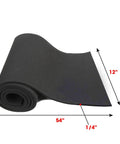Neoprene Sponge Foam Sheet Roll 12 By 54 Inches Thick One Quarter Inch Non-Adhesive Soundproof Padding for DIY Projects and Cosplay