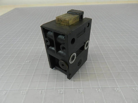 Single unit Stop latch with proximity sensor CLAMP 310A for industrial gate safety interlock switch, heavy-duty door locking mechanism