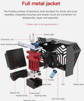 Diagram of Hotend Extruder Full Kit For CR6 SE And CR6 MAX 3D Printers With Auto Leveling, detailed components labeled