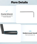 Practical wrench and rubberwood handle for Bead Roller Machine For Sheet Metal With 12 Inch Throat Depth, showing assembly tools