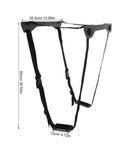 Built Tough Under Desk PC Mount With Quick Lock Straps for Heavy Duty Computer Tower Rack, featuring adjustable black straps.