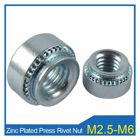 Heavy Duty Zinc Plated Carbon Steel Self Clinching Nuts M4 M5 Slab Swage Press Fit Rivet Hardware For Thin Sheet Metal Built Rock Solid No Sweat Top Shelf Quality 20 Pack Set