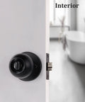 Black Door Knobs With Lock All Keys Alike 10 Pack For Interior Doors Matte Black Finish