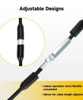Close-up of adjustable design in Go Cart Throttle Cable Kit 75 Inch For Predator 212cc 196cc VM22 VM24 GX160 GX200 engines.