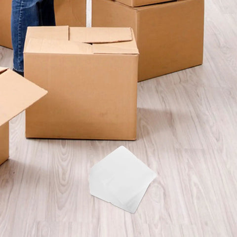 White EPE Foam Shipping Bags For Bottles And Ceramics on floor with cardboard boxes for moving
