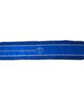Heavy Duty Commercial Dust Mop Replacement Head Built Like A Tank With Dense Cotton Nylon Strands Runs Slick On Any Surface Industrial Janitorial Refill Universal 60 Inch Frame Takes Care Of Business Blue on a white background.