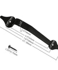 2 Pack 11 Inch Heavy Duty Steel Barn Door Handle With Unstoppable Grip For Gates Sheds And Cabinets Matte Black Pull Powerhouse Design Includes Screws For Easy Assembly with dimensions