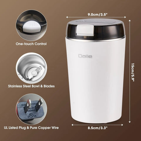 Mini Coffee Grinder 200W 28000RPM Stainless Steel Electric Powder Grinder with UL plug and stainless steel bowl detail