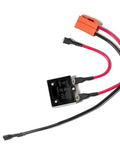 24V Ride On Toy Wiring Harness With 35A Replaceable Fuse, No Fuss Plug And Play Battery Charger Connector, Replacement 24 Volt Harness Adapter For Ride On Cars, Fits Most 24V Toys against white background