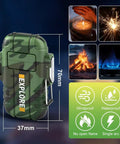 USB C Rechargeable Plasma Lighter With Windproof Flameless Arc Electric Lighter IP56 Waterproof For Camping Hiking Hunting