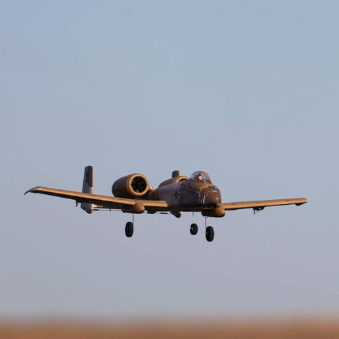 In-flight UMX A 10 Thunderbolt II RC Airplane With 30mm EDF BNF Basic AS3X Safe Select 562mm Wingspan Ready To Fly