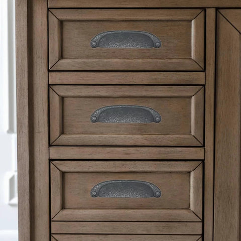 10 Pack 3 Inch Hole Center Black Iron Cup Drawer Pulls For Cabinets And Dressers on wooden cabinet drawers