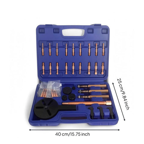 Tough Ass Bearing Puller Kit With Solid Case Built For Home Mechanics And Farm Workers To Yank Out Greasy Bearings Straight Away Quick Setup Full Removal Tool Kit Includes Custom Slots That Keep Parts Locked Tight Carry Handles Makes Jobs No Sweat, 40 cm case