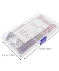 Built Tough Cam Screws For Furniture And Bunk Bed Assembly Featuring Rust Proof Concealed Fasteners in a clear storage case.