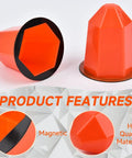 Orange Fire Sprinkler Paint Covers 30 Pack Ceiling Guard Caps Snaps Right On Pro Heavy Grip Renovation Masks Shield Nozzles, two caps shown.