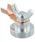 Get This Fabulettas Heavy Duty Magnetic Welding Ground Clamp Fast With Iron Alloy close-up view showing copper and metal components.