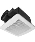 Ultra Quiet 140 CFM Bathroom Exhaust Fan With 1.0 Sone Operation 6 Inch Duct For Rooms Up To 140 Sq Ft Stainless Steel Energy Saving Ventilation UL Listed No Attic Access HVI 2100 Certified