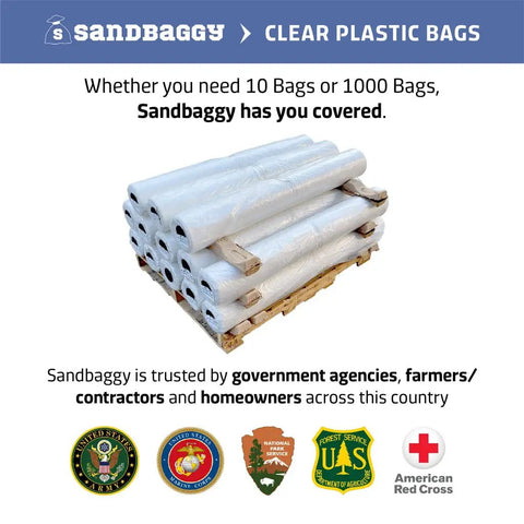 Heavy Duty White Gaylord Box Liners For Industrial Tote Bins Up To 55 By 55 By 75 Inches, Knockout 1.5 Mil Plastic Bags With One Month Uv Armor, Pack Of 4 Tough As Nails Waste Liners on a pallet.