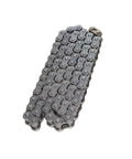 Heavy Duty 05B Reinforced Roller Chain With 2.5 Point Pitch And 8mm Spacing Features Sturdy Carbon Steel Build for small drive assemblies.