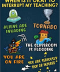 When Can I Interrupt My Teaching Vintage Tin Sign For Classroom Wall Decor Funny Office Art Back To School Must Have Durable Aluminum 8x12 Inches Rustproof Classroom Accent, 8x12 aluminum sign