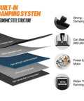 Slick Foldable Treadmill With Bright Led Display And Handy Remote Control Badass Under Desk Walking Pad detailed layers, ergonomic design, and construction features.
