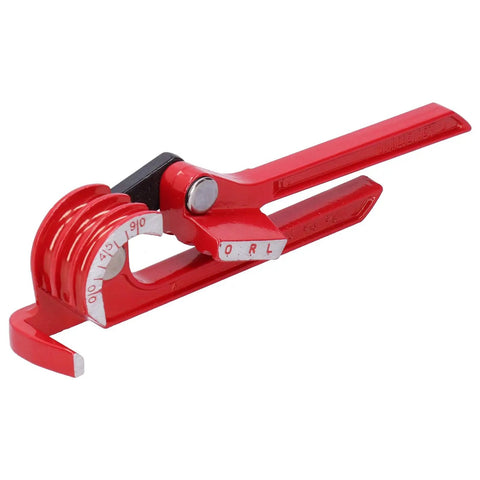 Manual Tube Bender 3 Inch Tubing Bending Tool For Copper And Aluminum, 90 Degree Bend, Compact Design For Tight Spaces, Ergonomic Handle, Durable Pro Grade Build, Multi Spec Industrial Supplies red manual tube bender for copper and aluminum