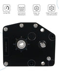 Fifth Wheel Landing Gear Box For Your RV Aluminum Gearbox Replacement 276602 179015 LG179015 top view with bolt details