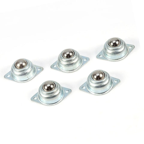 5 Pcs Transfer Bearing Balls Zinc Plated Steel For Conveying Systems And Material Bins Easy Install Linear Motion Components Flexible Bearings For Electronics Hardware Mechanical And Food Applications, 5-piece set