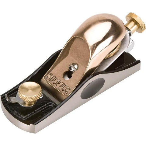 Beefy 6 Inch Block Plane With 1-5/8 Inch Wide Blade, Bronze And Cast Iron Build, Adjustable Throat Opening For Precise Shavings And A Smooth Finish