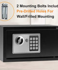 Electronic Digital Security Safe With Induction Light No Nonsense Tough Steel Build For Home Office Or Hotel, front view