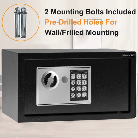 Electronic Digital Security Safe With Induction Light No Nonsense Tough Steel Build For Home Office Or Hotel, front view