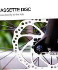 Radical Performance Mechanical Disc Brake Set For Mountain Bikes Front And Rear 160Mm Rotors visible cassette disc mounted on hub.