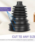 CV Boot Repair Kit For Most Vehicles 19 To 24 Mm Shaft, Heavy Duty High Temp Axle Boot with trim instructions visible