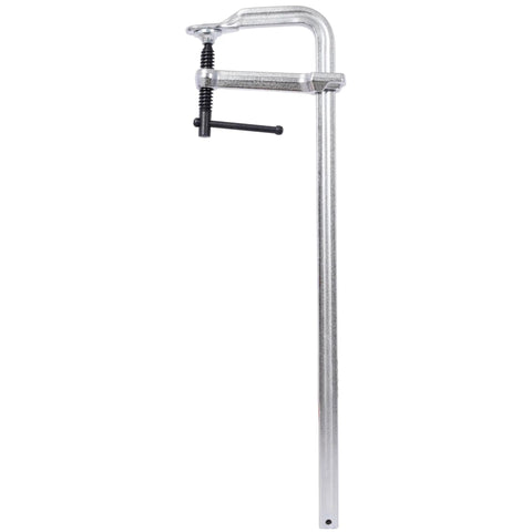 Heavy Duty 1400 Lb F Clamps With 20 Inch Jaw Drop Forged Steel Bar Vise Swivel Quick Release showing side view, durable steel construction.