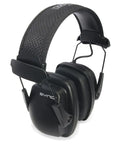 Sync Stereo MP3 Earmuff Black With Passive Hearing Protection And Built In Stereo, Lightweight All Day Comfort, side view