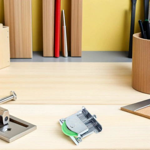 Badass Sliding Door Rollers Replacement Kit Fits Closet And Wardrobe Cabinets With Durable Steel Housing Plus Nylon Fiber Reinforced Bearings For Smooth Gliding And Rock Solid Performance During Daily Use At Home. steel roller kit on cabinet door