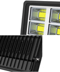 Close-up of a Led Floodlight with high brightness chips and aluminum body, showcasing waterproof IP65 and heat resistance features.