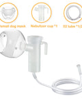 Low Noise Cat Nebulizer Cup With Inhaler Mask Kit For Cats Pups And Small Dogs Adjustable Nebulizer Pet Oxygen Mask 2 Meter Tube