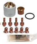 Plasma Torch Consumable Kit For ICE 27C T With Shield Cup, 5 Tips, 5 Electrodes, 1 Swirl Ring, 1 O Ring And Silicone Grease