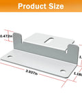 Solar Panel Mounting Z Brackets Set Lightweight Aluminum Corrosion Resistant 16 Pack dimensions